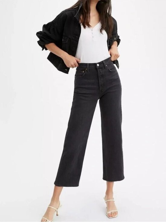 Levi's Denim - Levi’s Premium Ribcage Straight Leg Ankle Jeans Feelin Cagey 26 x 27